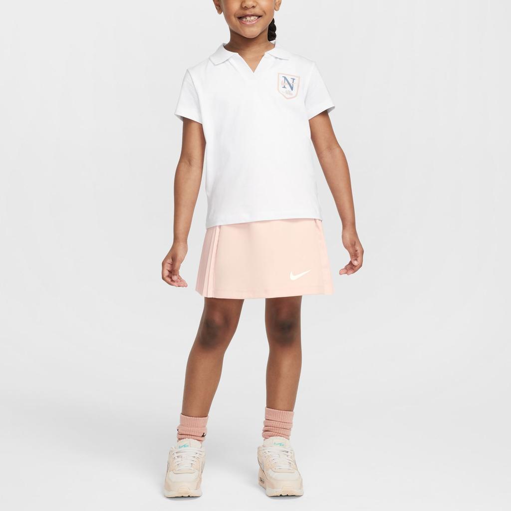 Детский набор юбка + топ Nike для девочек 3-7 лет Swoosh Echo Pink IB8452-622