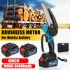 6 Inch Mini Electric Chain Saw Cordless Woodworking Pruning Chainsaw Brushless Garden Tool with 19800H Battery
