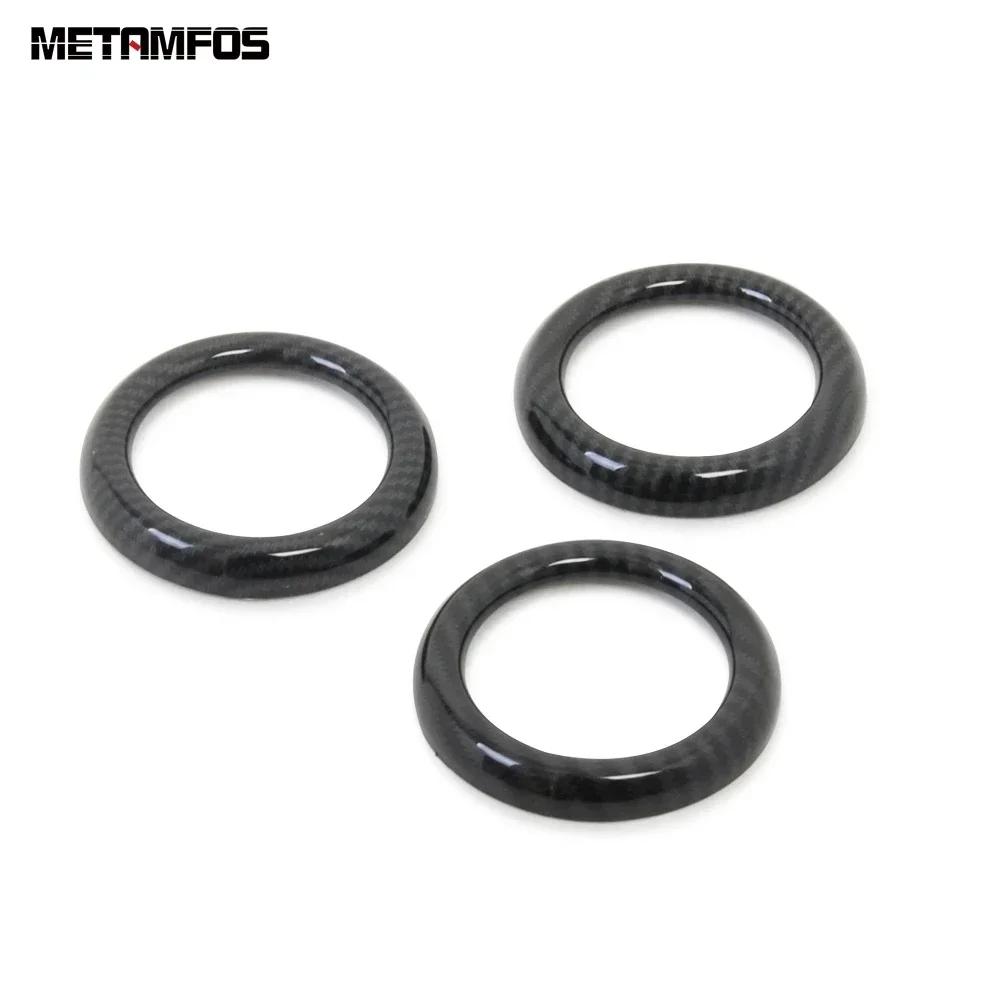 For Mazda CX-3 CX3 2014- 2024 Carbon Fiber Front Air Condition Vent Outlet Cover Molding Trim Interior Accessories