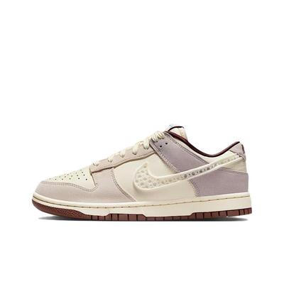 Dunk Low LX Крючок Swoosh Женские Кроссовки Кремовый Мягкий Жемчуг Солодовый IH7353-010