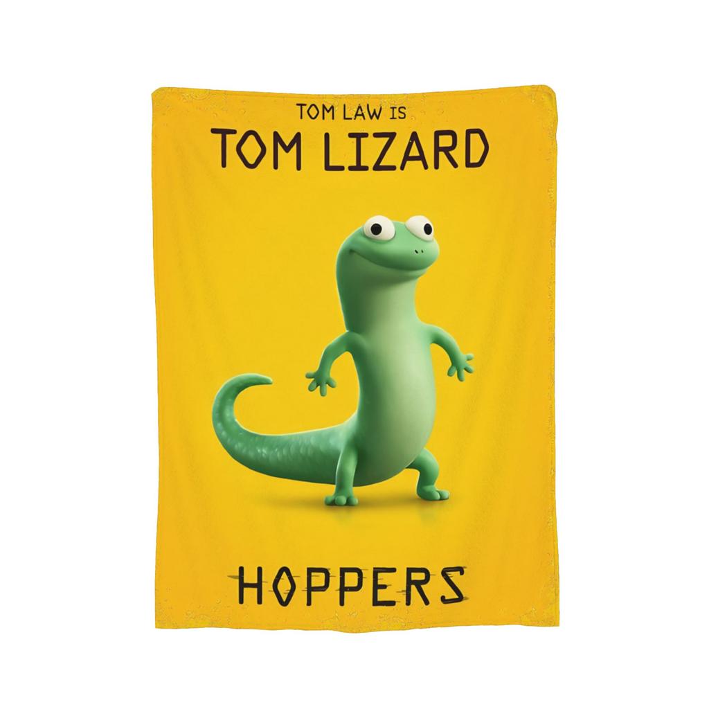 Hoppers Cute Tom Lizard  Retro  Blankets  Flannel Throw Blankets Bedroom Sofa Decoration Ultra-Soft Warm Bedsprea ,