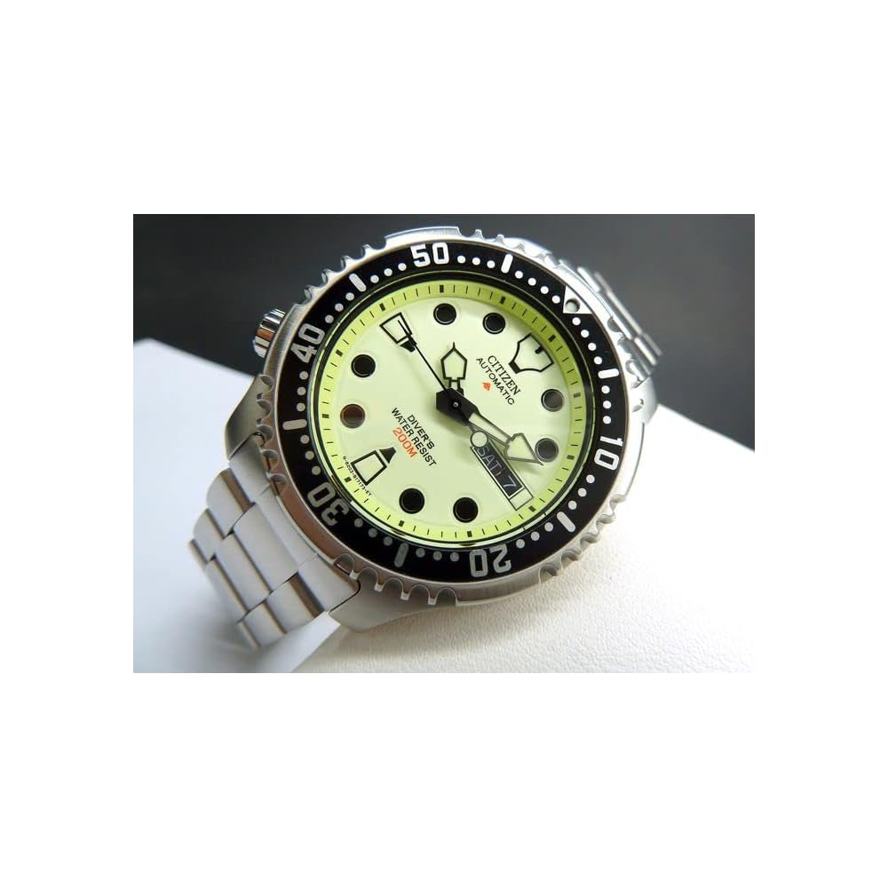 Мужские автоматические дайверские часы Citizen Promaster NY0040-50W, водонепроницаемость 200 м, нержавеющая сталь, люминесцентные