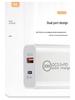 Быстрое зарядное устройство PD20W: Двухпортовый набор A+C QC3.0 для Apple 12, совместимый с вилкой EU/US