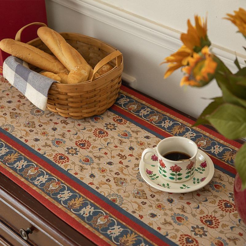 Vintage Table Runner Tassel Decoration Luxury Home Table Cloth TV Cabinet Doilies Tea Tablecloth Table Decoration Accessories