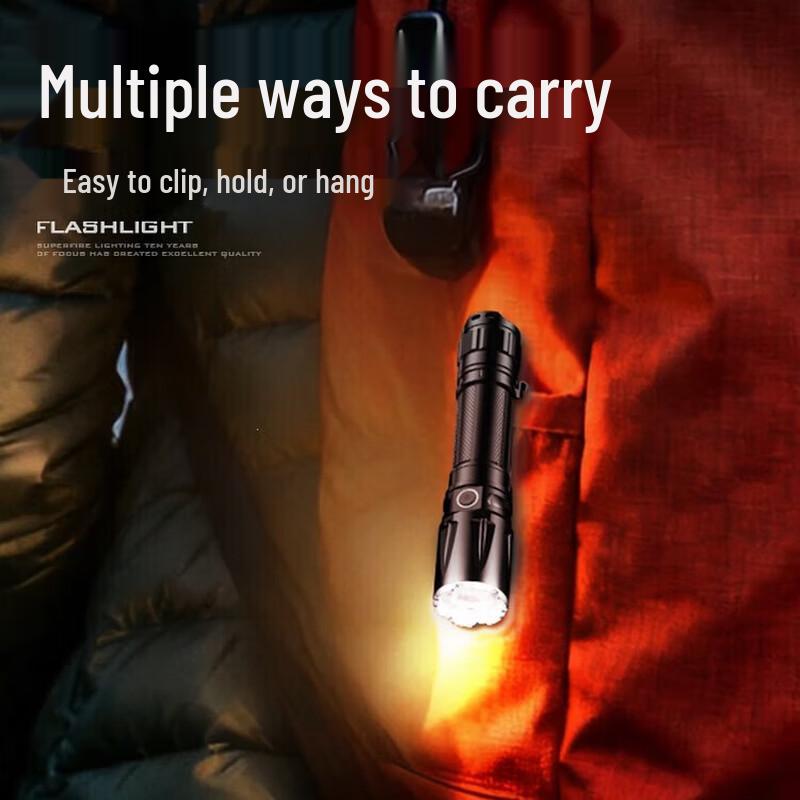 SupFire TL01-X High-Power Rechargeable Tactical Flashlight
