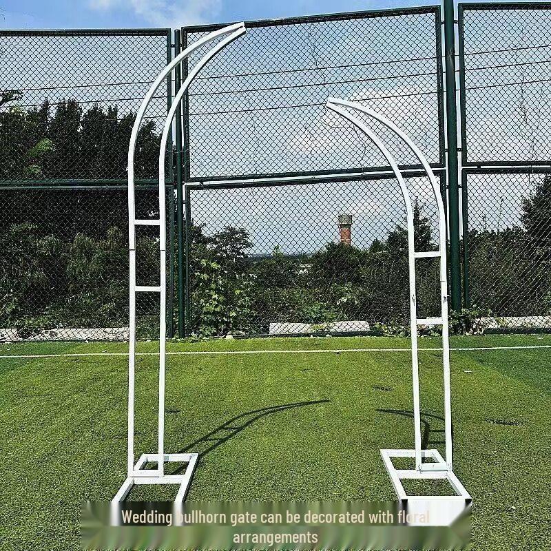 Железная Цветочная Арка для Свадьбы - Дизайн Ворот Бычьего Рога для Уличных Украшений