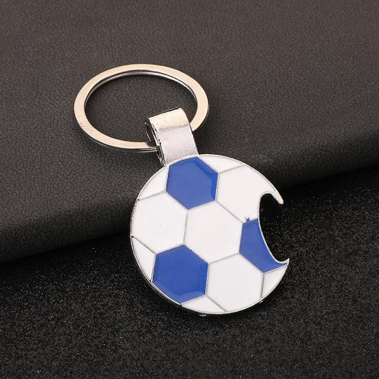 2 шт. Брелок для ключей Футбольный Открывалка для бутылок Брелок Шарм Аксессуар для ключей и автомобилей, для подарков футбольным фанатам