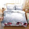 Merry Christmas Bedding Set 3D Print Single Twin Full Queen King Size Christmas Gift Bed Set Aldult Kid Bedroom Duvetcover Sets