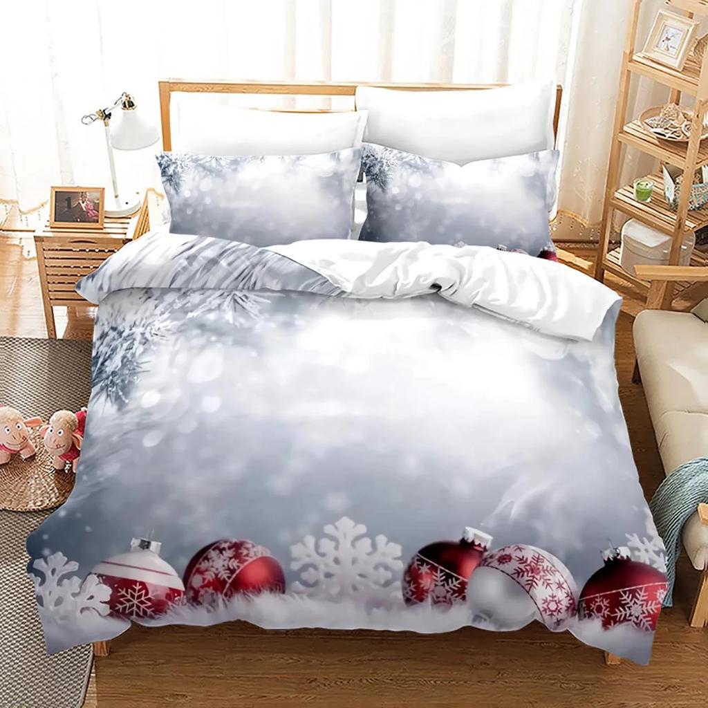 Merry Christmas Bedding Set 3D Print Single Twin Full Queen King Size Christmas Gift Bed Set Aldult Kid Bedroom Duvetcover Sets