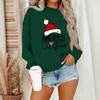 Женский повседневный модный свитшот с круглым вырезом и длинными рукавами с рождественским принтом