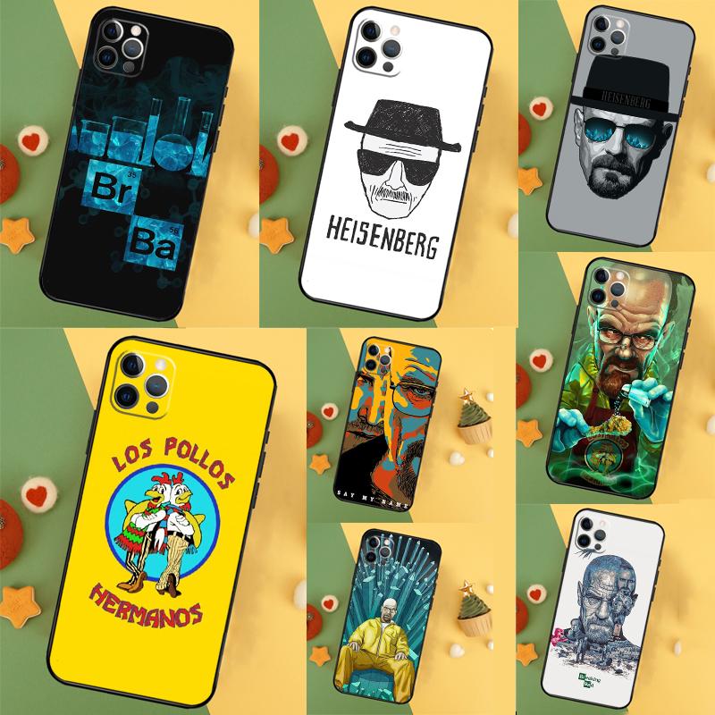 Heisenberg Breaking Bad Case For iPhone 17 16 15 13 12 11 14 Pro Max Mini Plus 16e 17 Air Bumper Cover Accessories