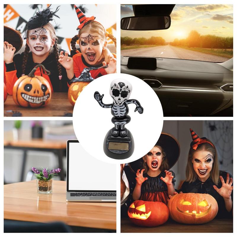 Cool Car Dashboard Decoration Pendants Halloween Solar Innovative Swing Doll Ornament Creative Styling Auto Interior Accessory