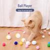 Silent, Bite-Resistant Plush Ball for Cat Self-Entertainment