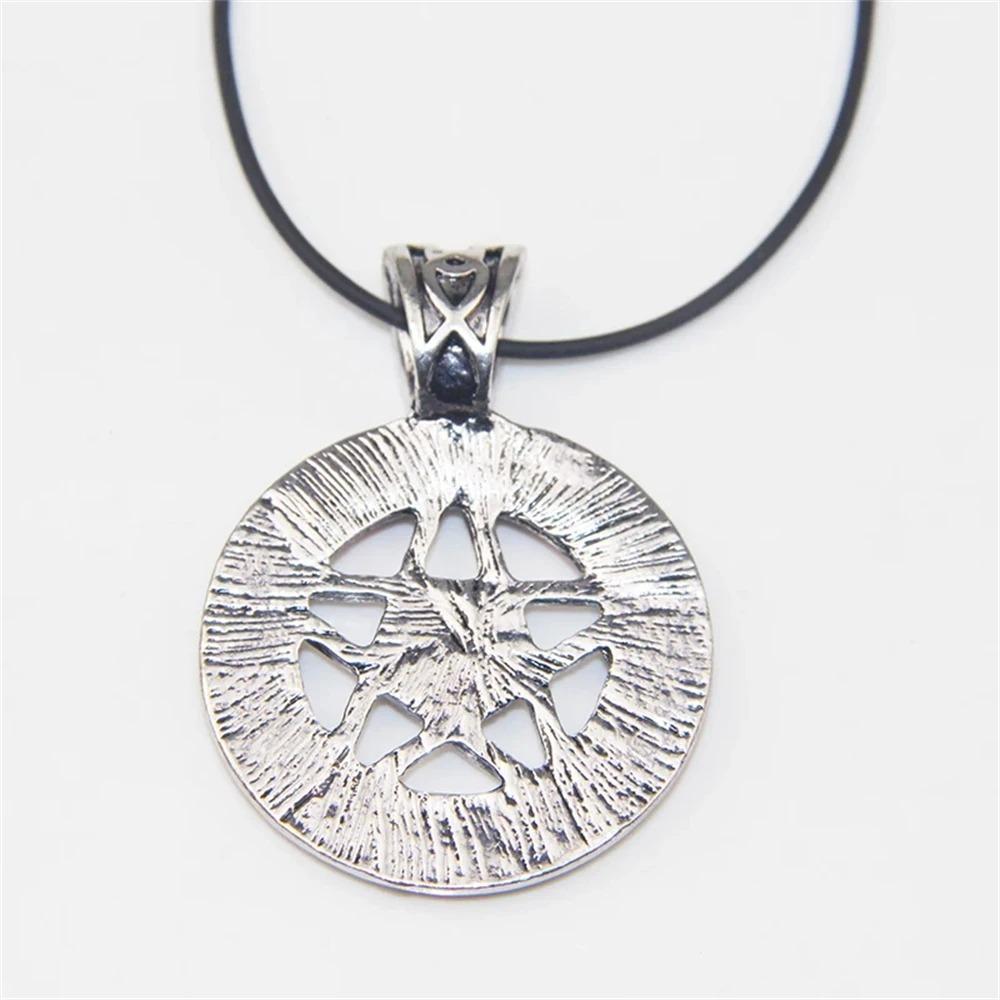 ZRM Винтажный Сверхъестественный Люцифер Сатана Ведьма Защитный Звезда Амулет Пентаграмма Кулон Ожерелье для Мужчин Женщин