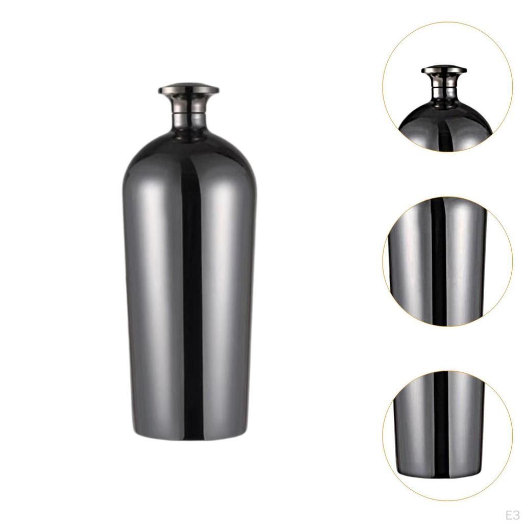 Фляжка из нержавеющей стали для питья на бедрах для женщин и мужчин, декоративная карманная бутылка для вина