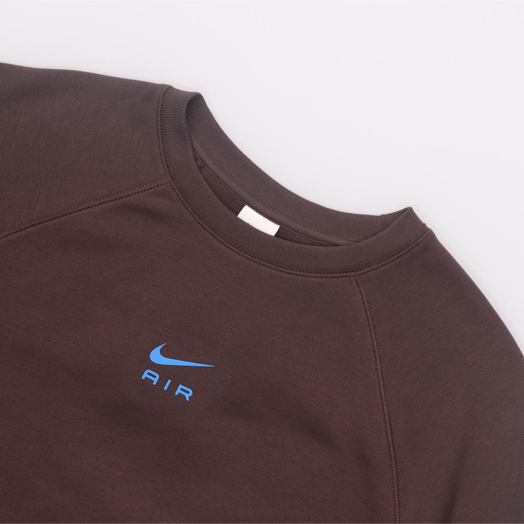 Nike Solid Color Crew Neck Casual Pullover Long Sleeve Sweatshirt Men Sweatshirt Brown FB7204-237