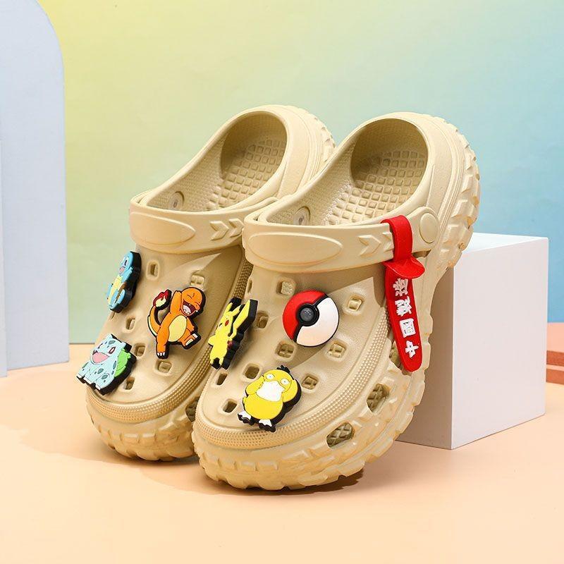 Adorable Pikachu Kids Clogs Breathable Slip Resistant And Comfortable Summer Sandals