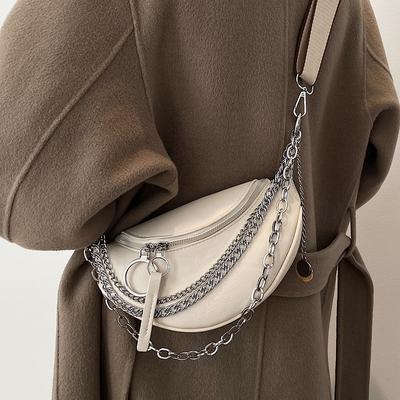 Новые женские нагрудные сумки из искусственной кожи, сумки на ремне, женские сумки через плечо, сумки через плечо для женщин, сумка-мессенджер с цепочкой