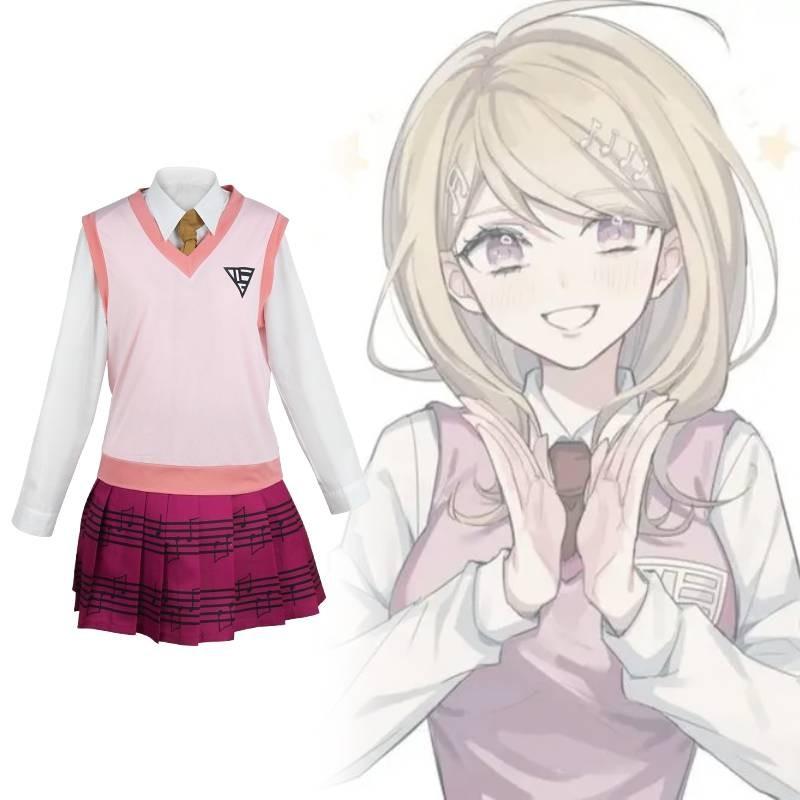 Костюм для косплея Danganronpa V3 для женщин из хлопковой ткани для аниме-ролевых игр