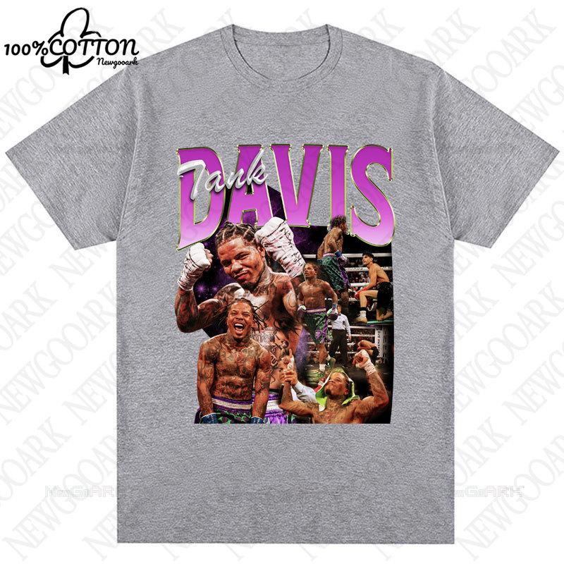 cc Tank Gervonta Davis Retro Tshirt Harajuku Fashion Sport Boxing Short Sleeve Cotton Loose Streetwear Fans Gifts