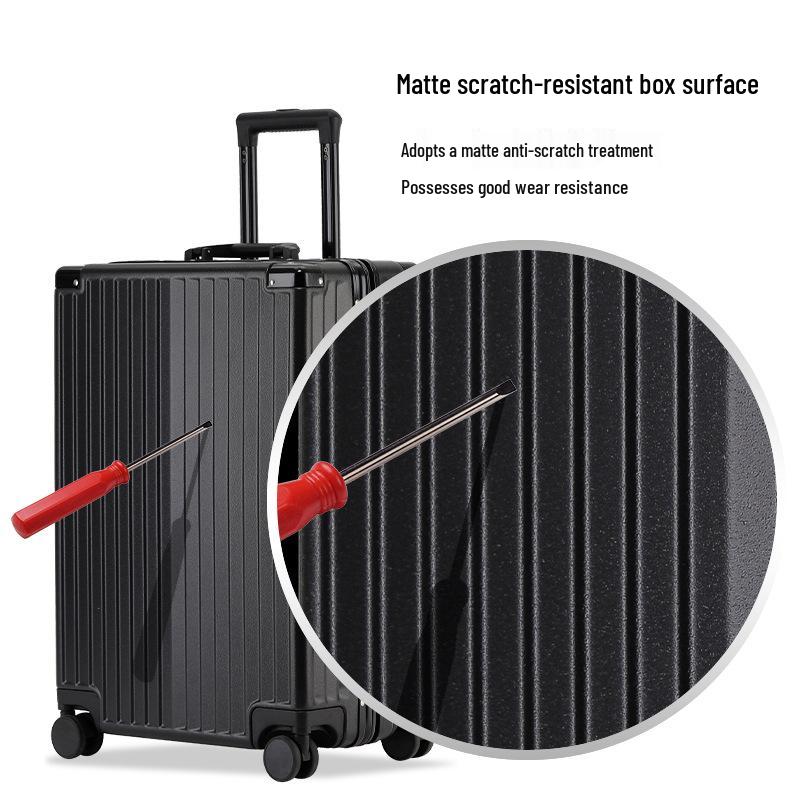 Yulu Xing Trendy 20-Inch Girl's Trolley Case with Universal Wheels & 24-Inch Combo Lock