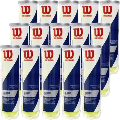 Теннисный мяч Wilson Pressure Rized TOUR STANDARD 4 мяча 1 коробка WRT103800 (15 банок/60 шариков)