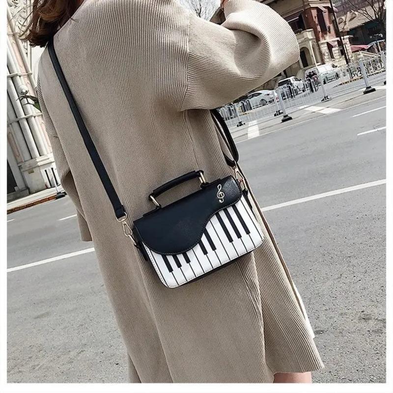Fashion Women Shoulder Bags Piano Style Lady Bag PU Leather Handbags Casual Woman Girls Tote Bags Billfold Wallet Flap Bag