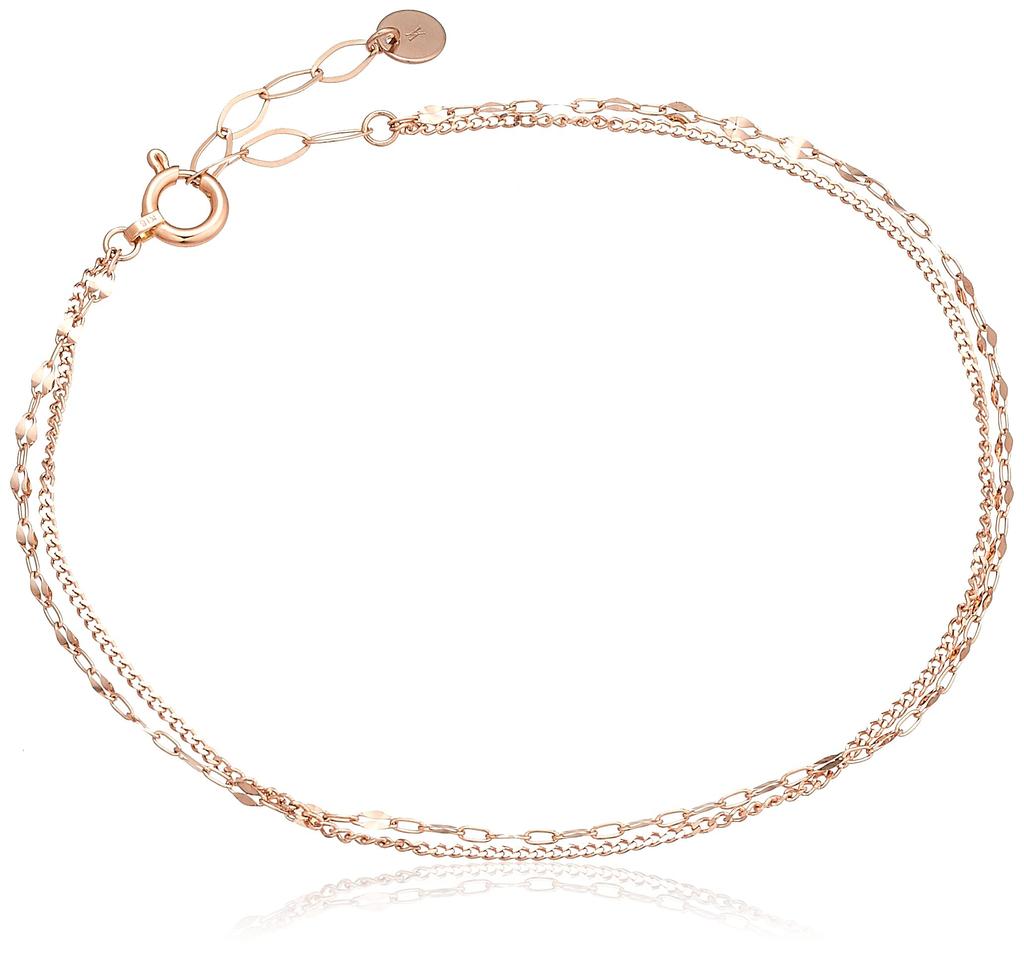 Браслет K18 розовое золото 2 ряда AGAB4872LSPG [Официальный] [Vendome Aoyama]