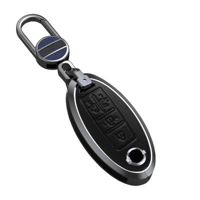 [онто] Чехол для смарт-ключа Nissan, Держатель для ключей, Крышка для ключа, Без винтов, Высококачественный сплав, Оригинал