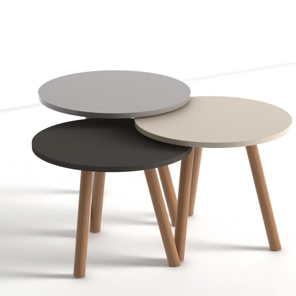 EPeddler Home Деревянный журнальный столик, журнальный столик для гостиной из 3 предметов