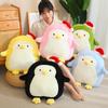 Cute Cute Hat Penguin Doll Plush Toy Christmas Hat Little Penguin Doll Children Soothing Doll