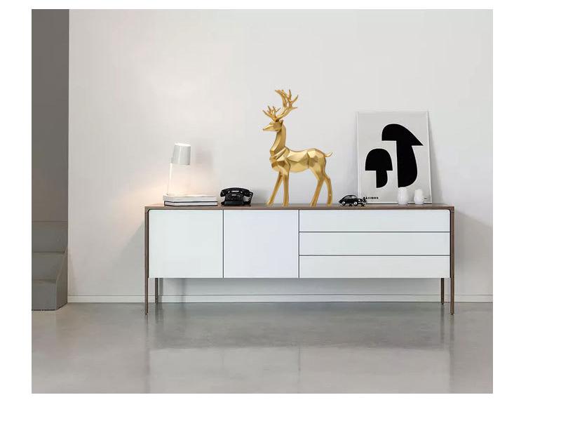 Nordic Resin Origami Elk Ornament for Living Room Decoration - Housewarming Gift