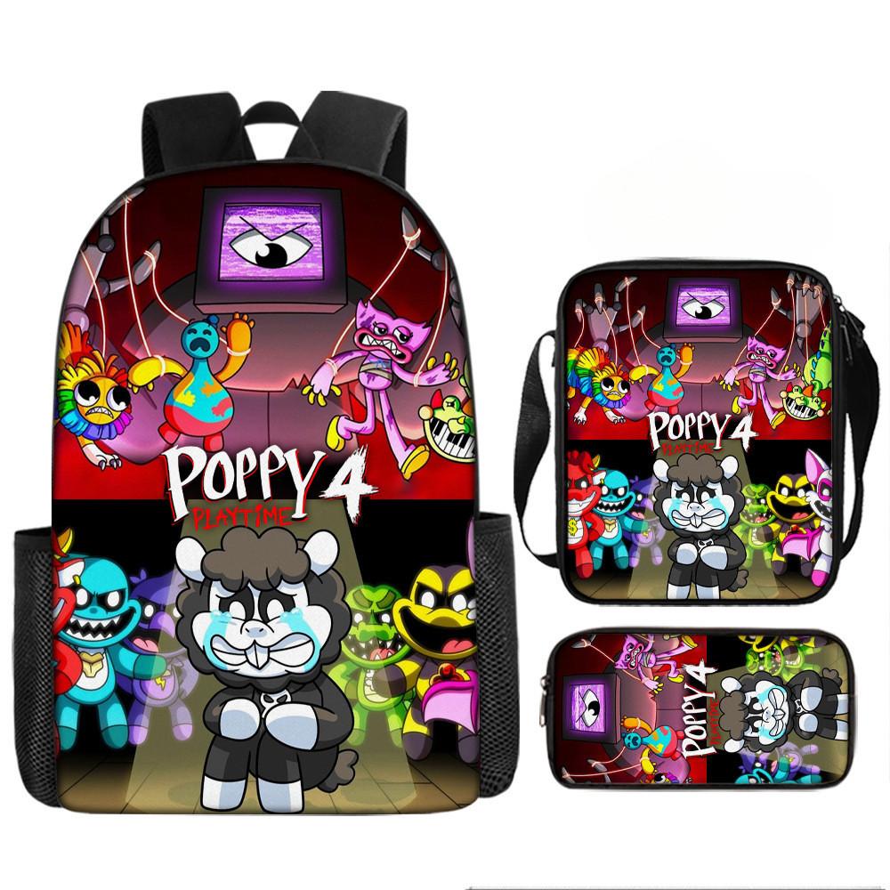 Poppy Playtime Глава 4 Кошмарные существа Детский рюкзак Оксфорд Легкий школьный рюкзак с мягкими лямками для учеников начальной школы