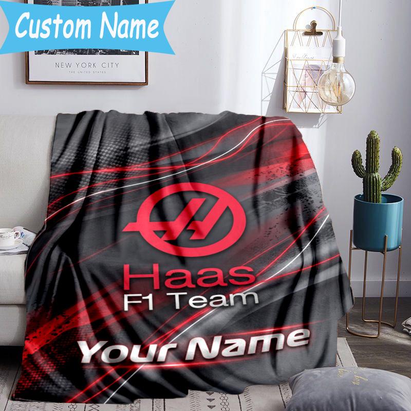 Custom Name Haas Blanket Flannel Blanket for Camping, Hiking, Garden Parties, Picnic Essentials,gift for family and friend