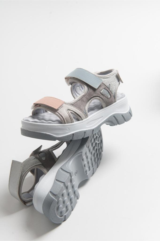 Женские повседневные сандалии Голубые сандалии с ремешками