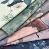 0,5 м/1 м/2 м Зашифрованная хлопково-льняная ткань в стиле ретро с китайской тушью для декоративной ткани, скатертей, штор, ткани для ручной работы DIY