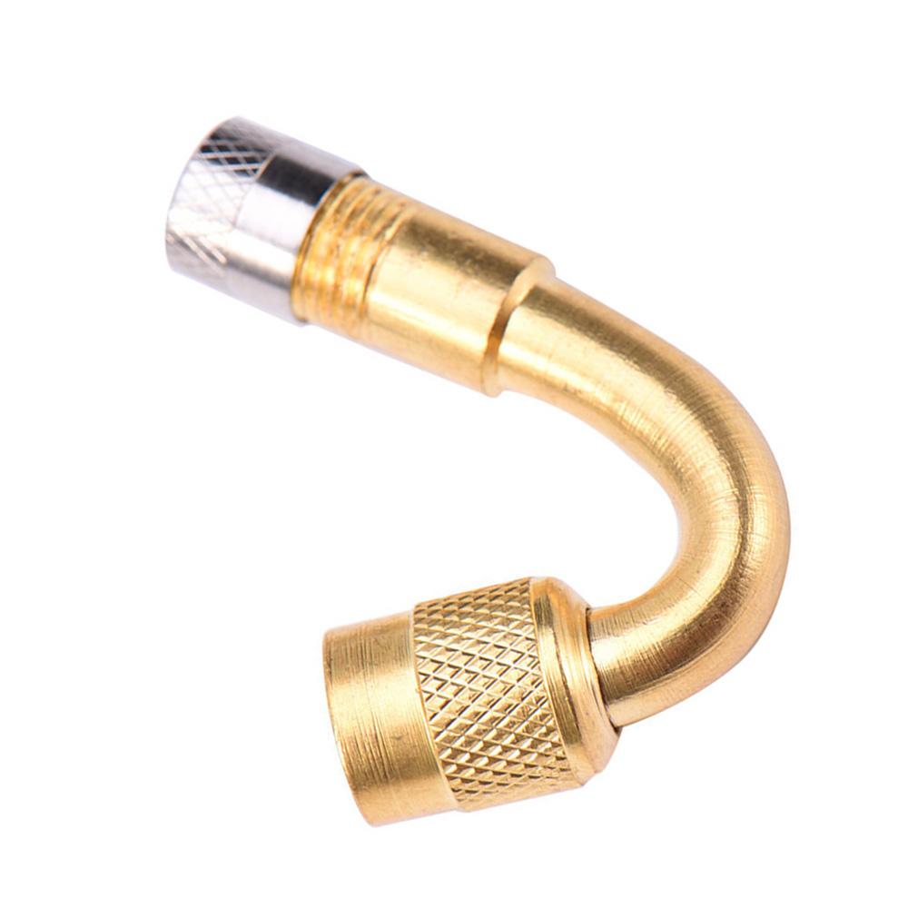 135 Degree Brass Air Tyre Valve Schrader Valve Stem with Extension Adapter for Car Truck Motorcycle