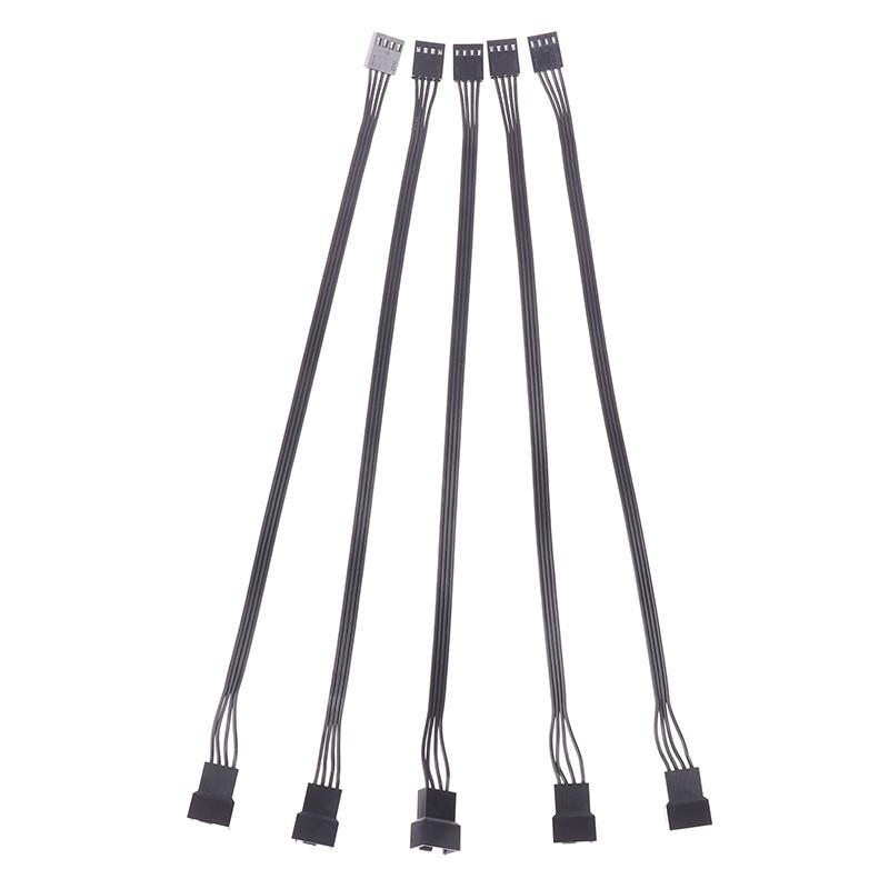 5 шт. 4-контактный ШИМ-адаптер для подключения вентилятора процессора, удлинитель для вентилятора компьютера, сменный кабель питания, аксессуары 24Awg