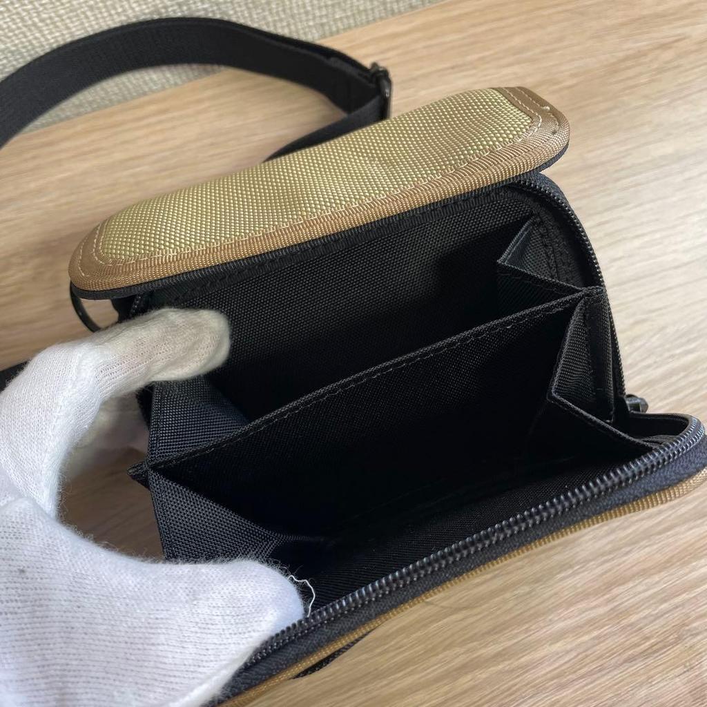 Used Good condition Porter shoulder folding wallet beige
