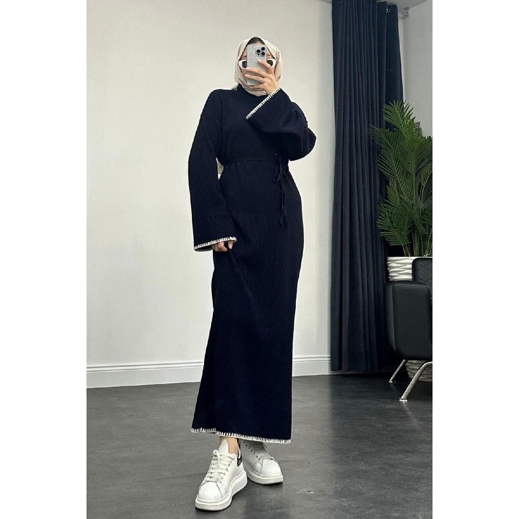 Zeynep Трикотажное Платье Черное