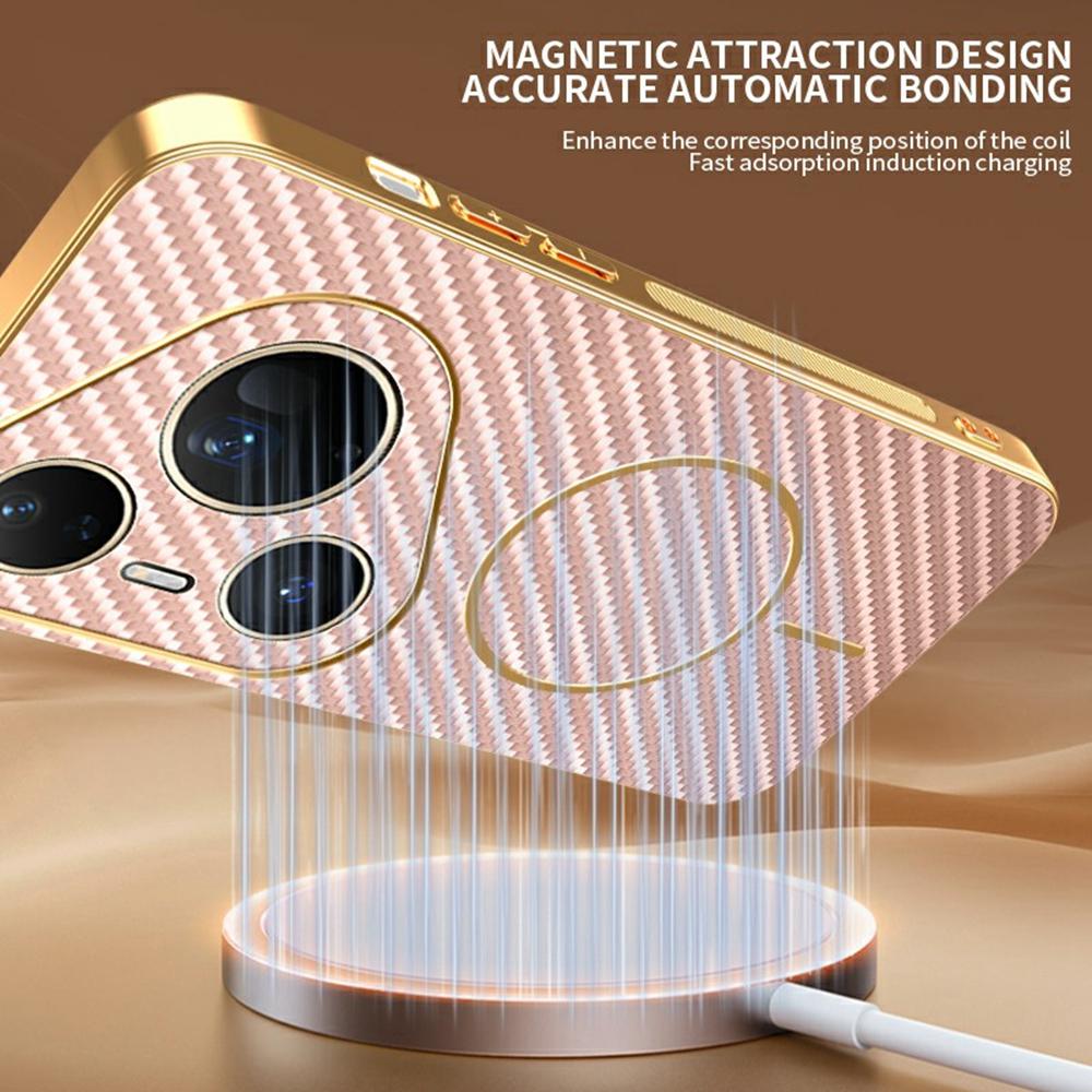 For Huawei Pura 80 Ultra Phone Case Carbon Fiber Textured Electroplated TPU Back Cover