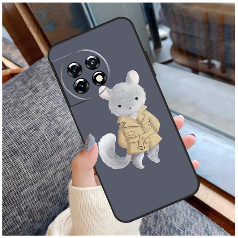 Милый Мультяшный Чехол с Шиншиллой Для OnePlus 13T 8T 10T 9 10 Pro 15 13 12 11 13R 12R Nord CE 5 2 3 4 Lite N20 N30 Чехол