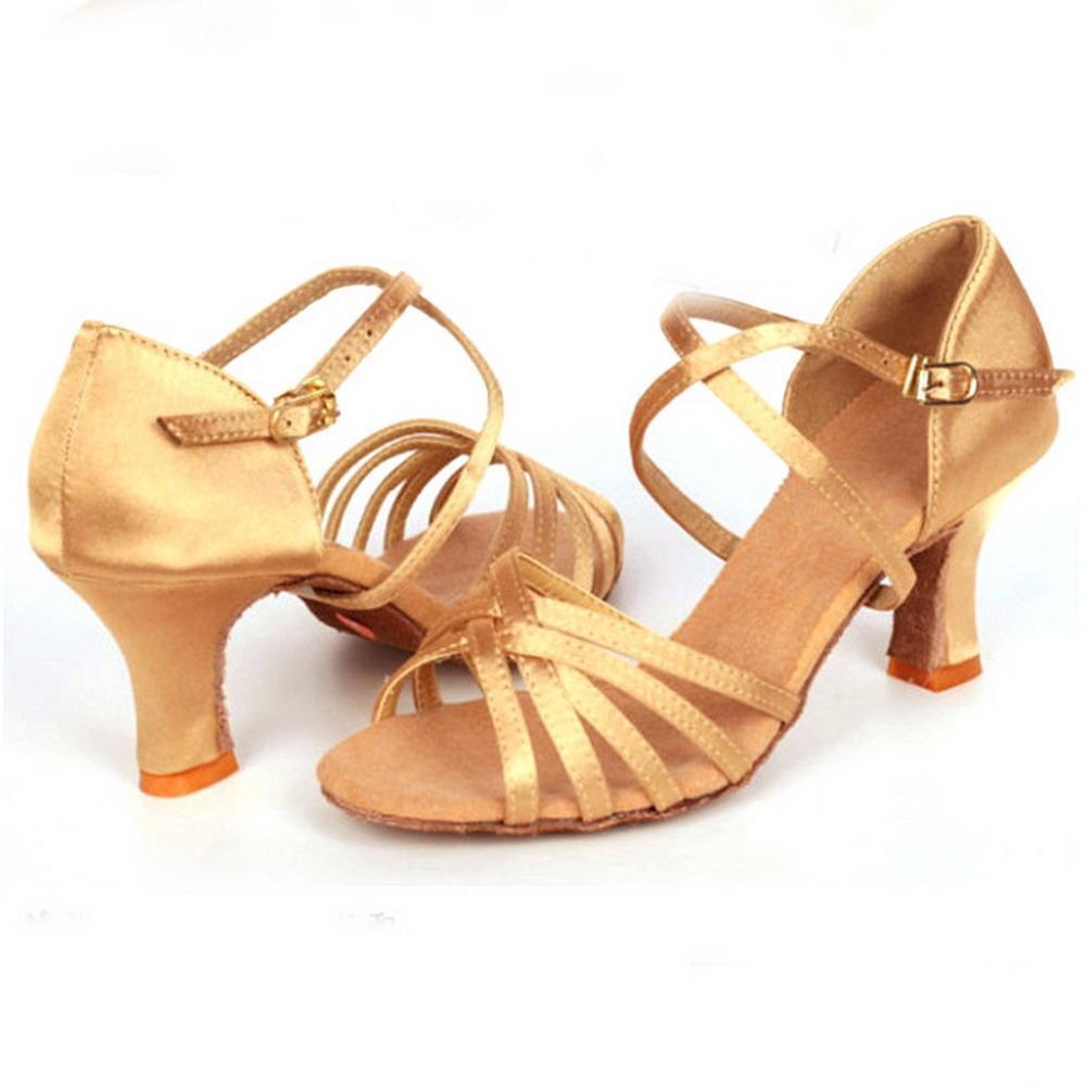 Обувь для современных бальных танцев на высоком каблуке 5 см для взрослых и женщин