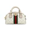 Gucci Мини-сумка Boston Ophidia с принтом GG Supreme и полосой Web 724606-FABEX-9642