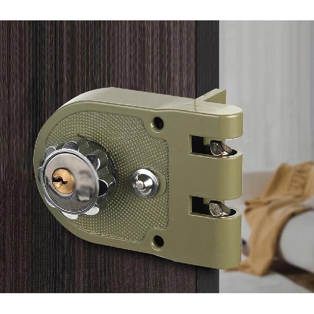 1PCS Bedroom Wooden Door Lock Home Anti-theft Lockset Old-fashioned Tiger Tooth Mechanical Lock Zinc Alloy Security Door Lock