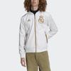 adidas Футбольная куртка-бомбер Real Madrid с логотипом года тигра, мужская верхняя одежда, белая HA2530