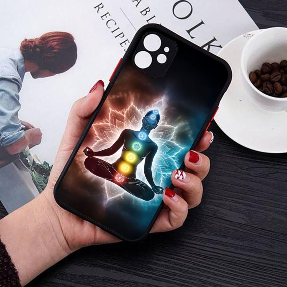 Чехол для телефона Йога для iPhone 14 11 12 13 Mini Pro Max 8 7 Plus X XR XS MAX Полупрозрачная матовая крышка