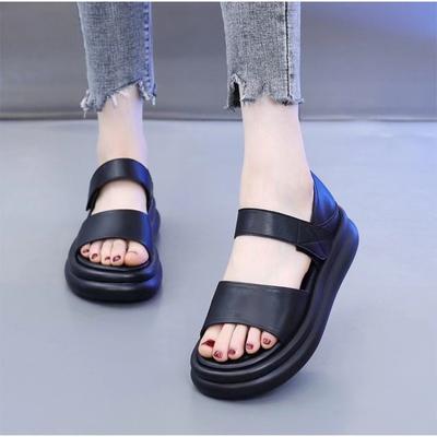 Летние ретро-сандалии на липучках для женщин