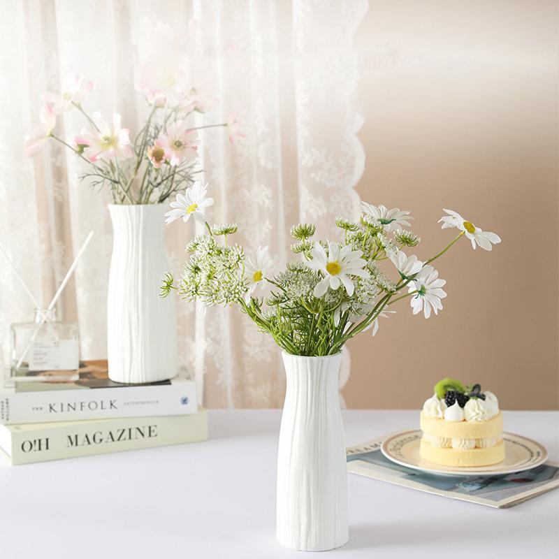 Nordic Пластиковая Ваза Для Цветов Гидропонный Горшок Ваза Украшение Домашнего Стола Декоративные Вазы Для Цветов Украшения