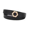 Womens Stylish Pu Leather Belt With Alloy Flat Buckle Suitable For Daily Outfits